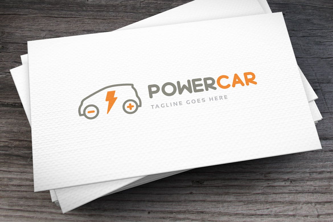 Power Car Logo Template - لوگو